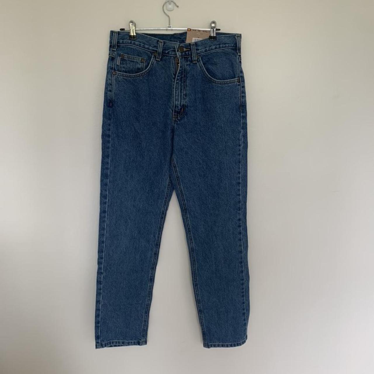 Carhartt straight leg traditional fit jeans Blue... - Depop