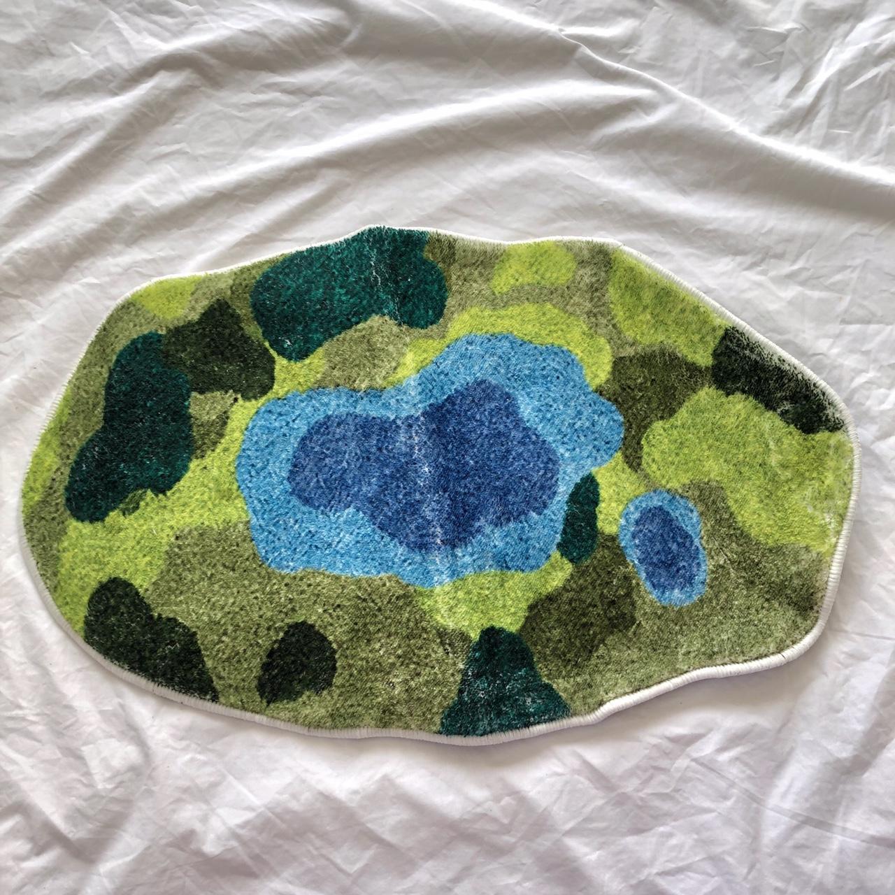 Funky ocean beach rug, tabletop carpet, can be used... Depop