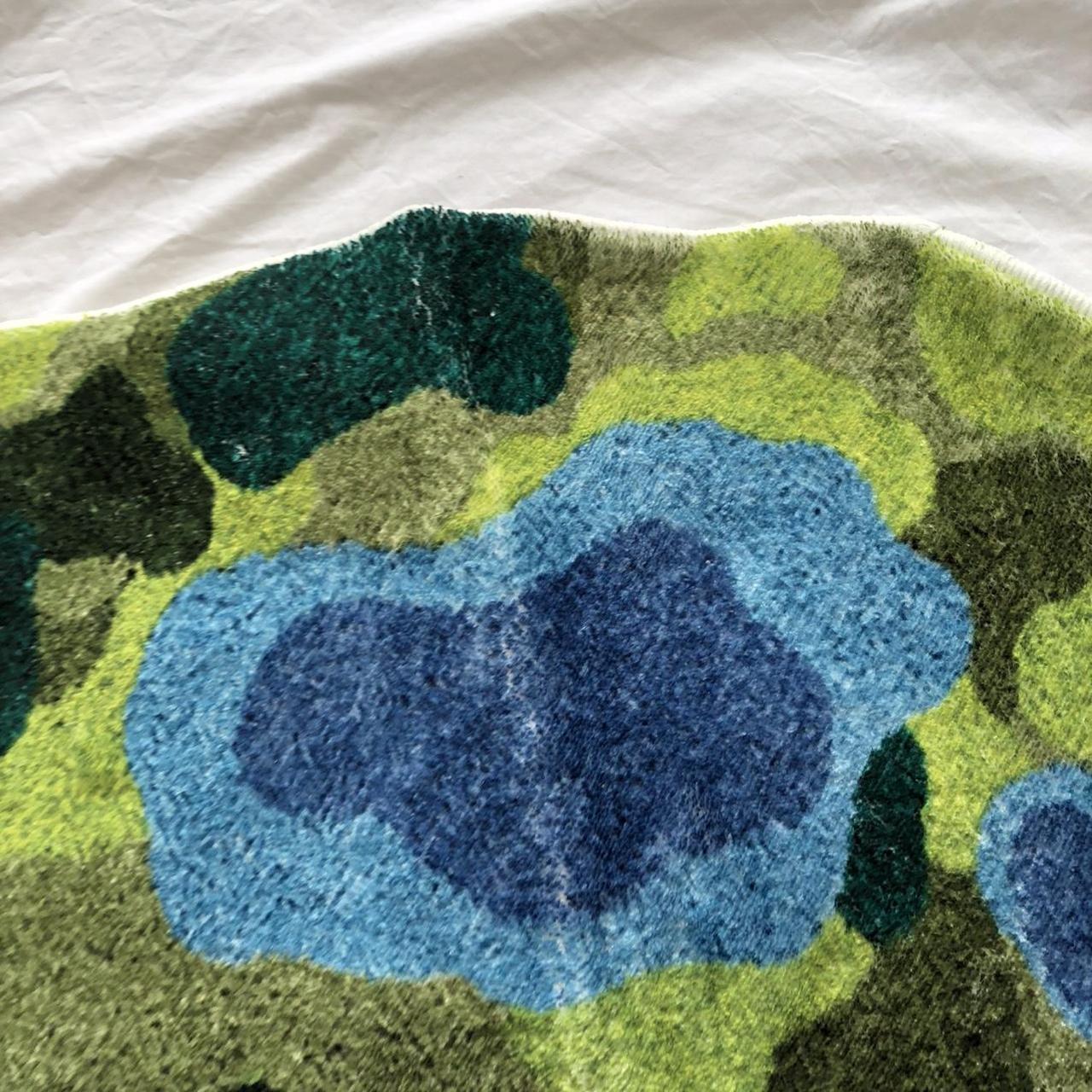 Funky ocean beach rug, tabletop carpet, can be used... Depop