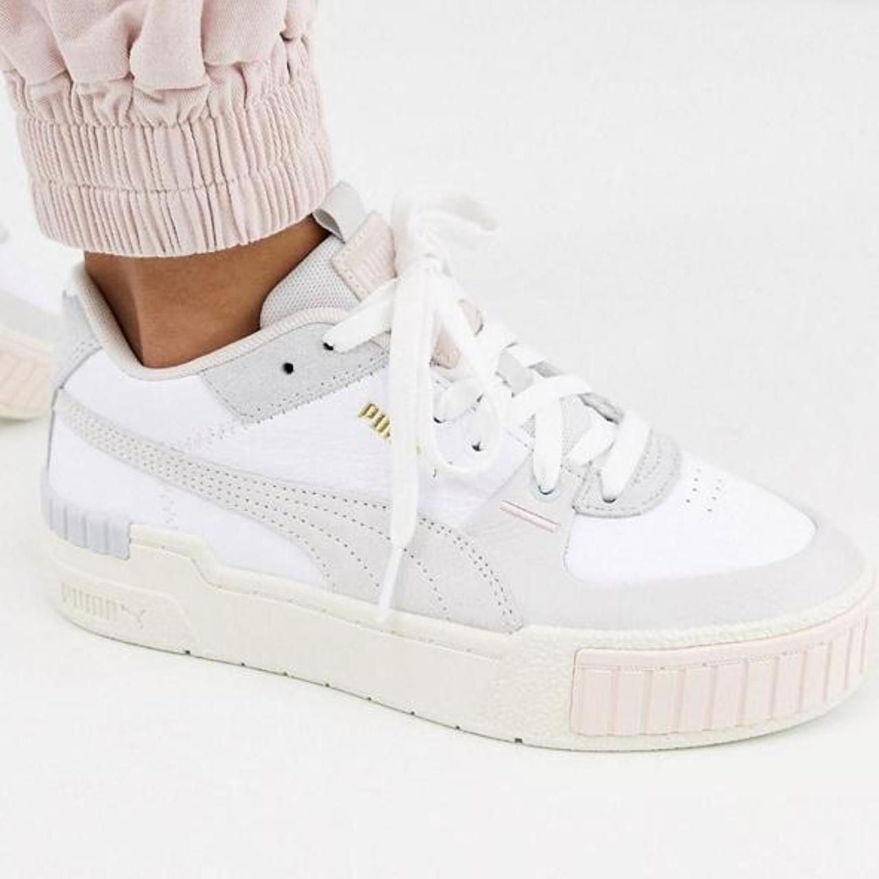 puma cali sport chunky trainers in pastel