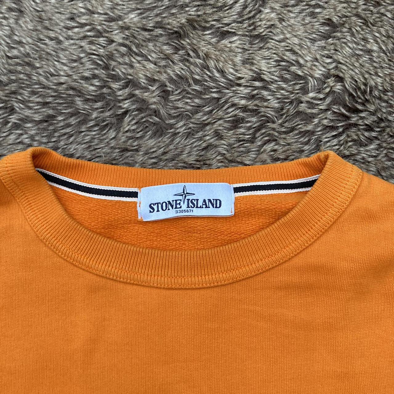 Orange Stone island crewneck, beautiful coloured... - Depop