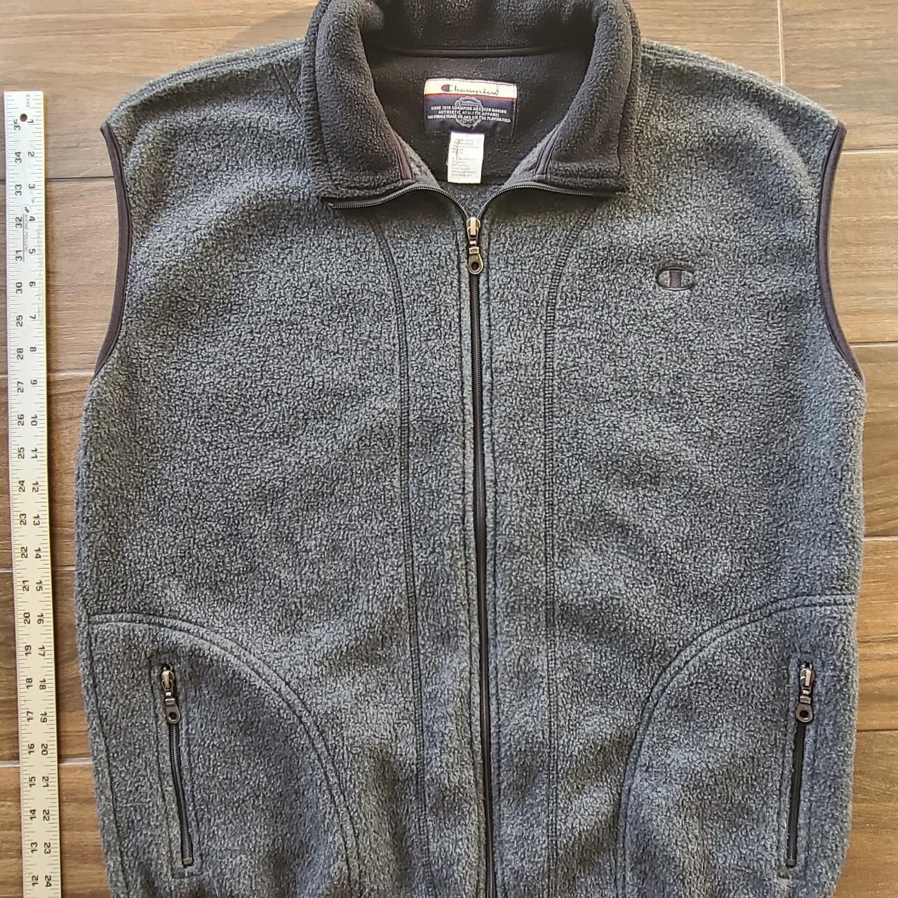 Nice Champion Grey Fleece Vest. No damage in good... Depop