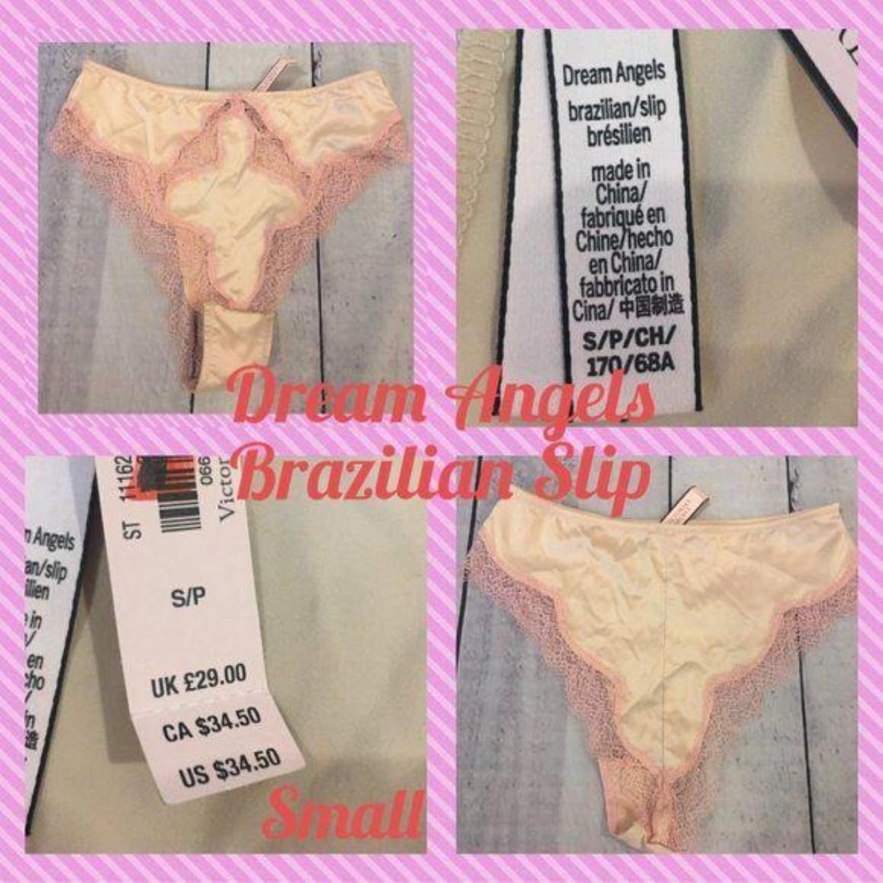 Victoria's Secret Dream Angel High-Waist Lace Thong - Depop