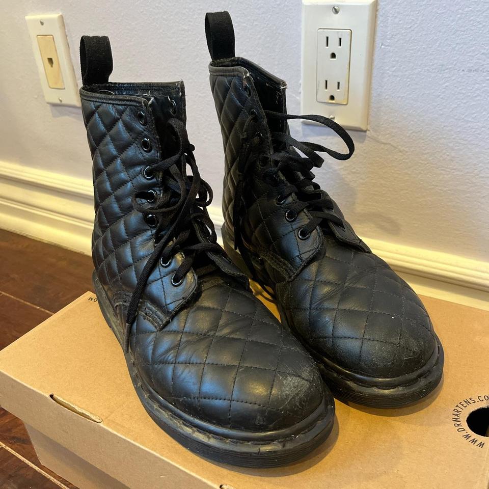 Dr. Martens Women's Coralie Quilted Boots:... - Depop