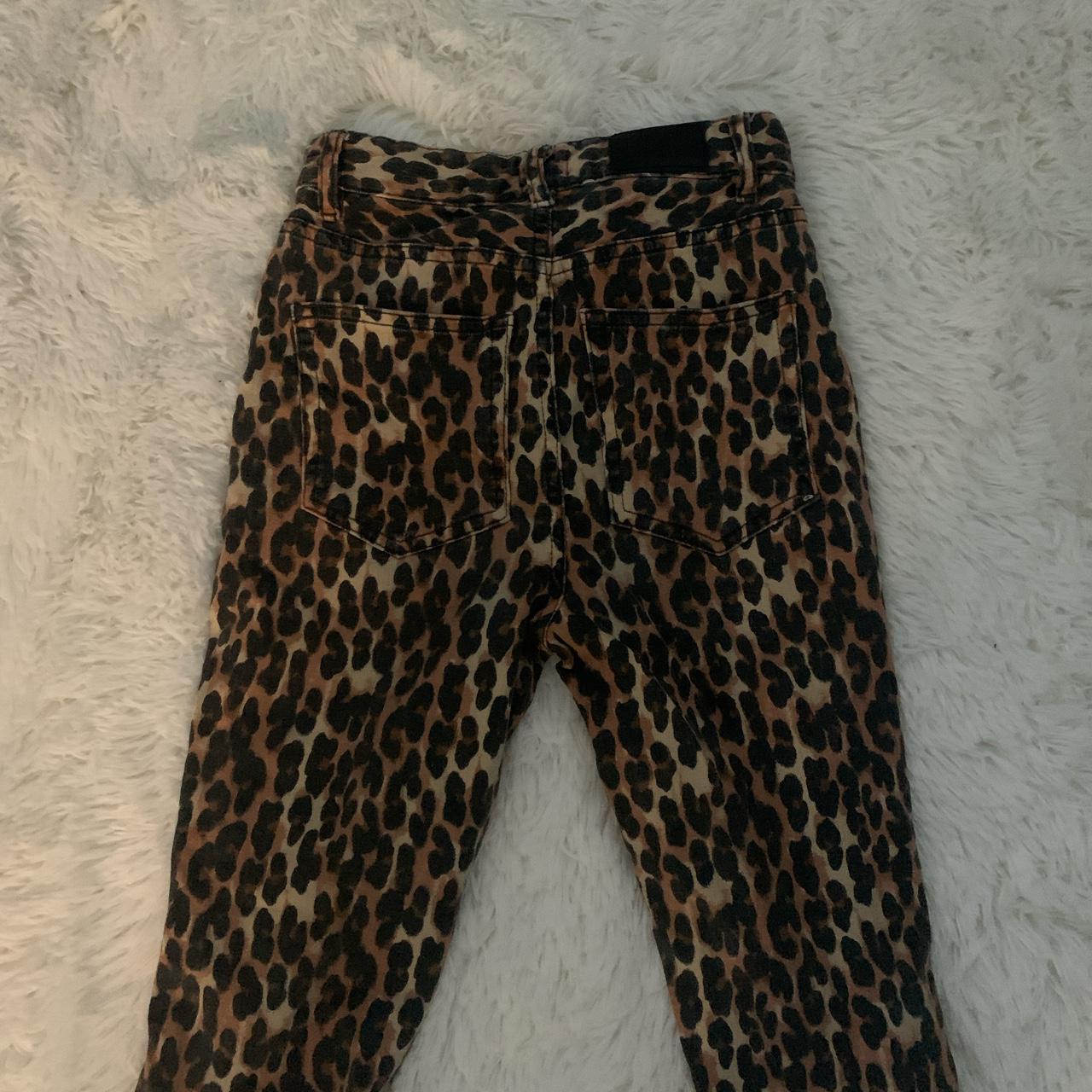 Urban outfitters leopard flare jeans Perfect... - Depop