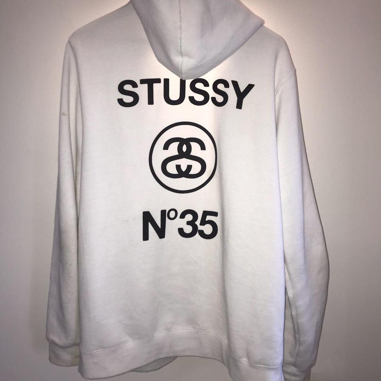 Stussy world tour hoodie on sale white