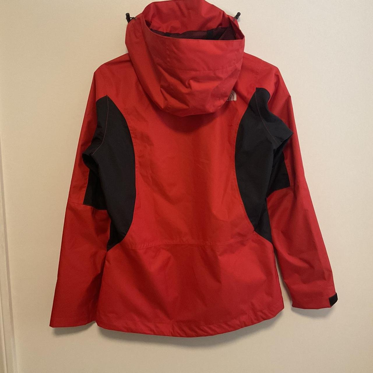 The North Face GoreTex Rain Jacket Red/Black... Depop