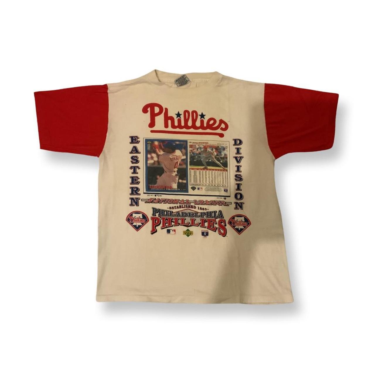 4 LENNY DYKSTRA Philadelphia Phillies MLB OF Red Throwback Jersey