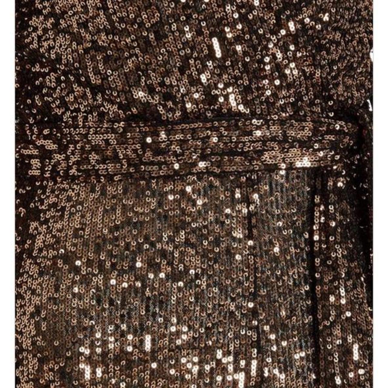 Quiz bronze sequin playsuit size 8 Only worn once,... Depop