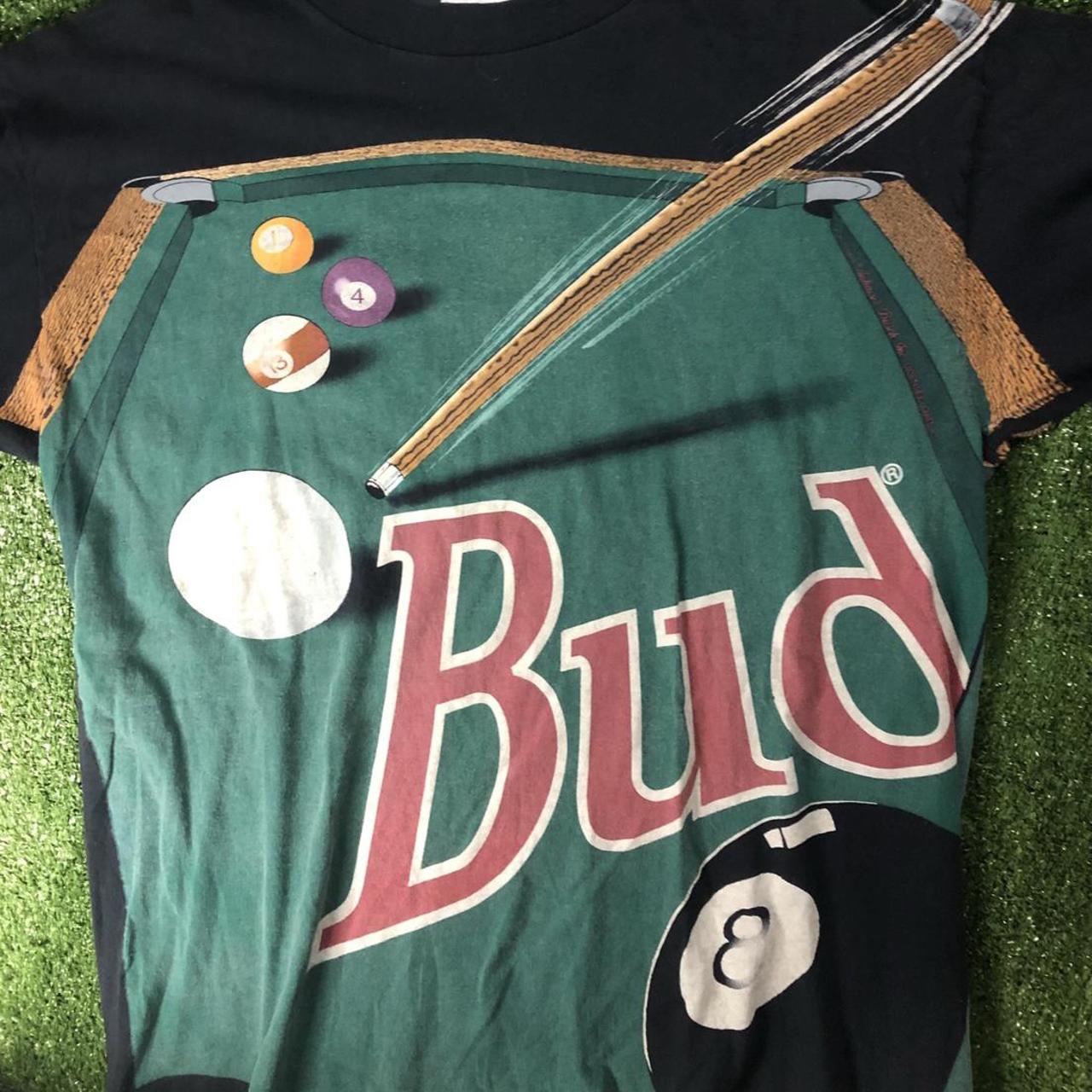 希少 XL 00's Budweiser Billiards Ball Tシャツ Brew City Budweiser® Billiards T-Shirt - Men's T-Shirts in