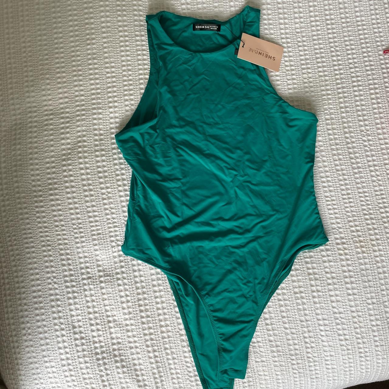 Green body suit Bought from SHEIN for £10 not even... Depop