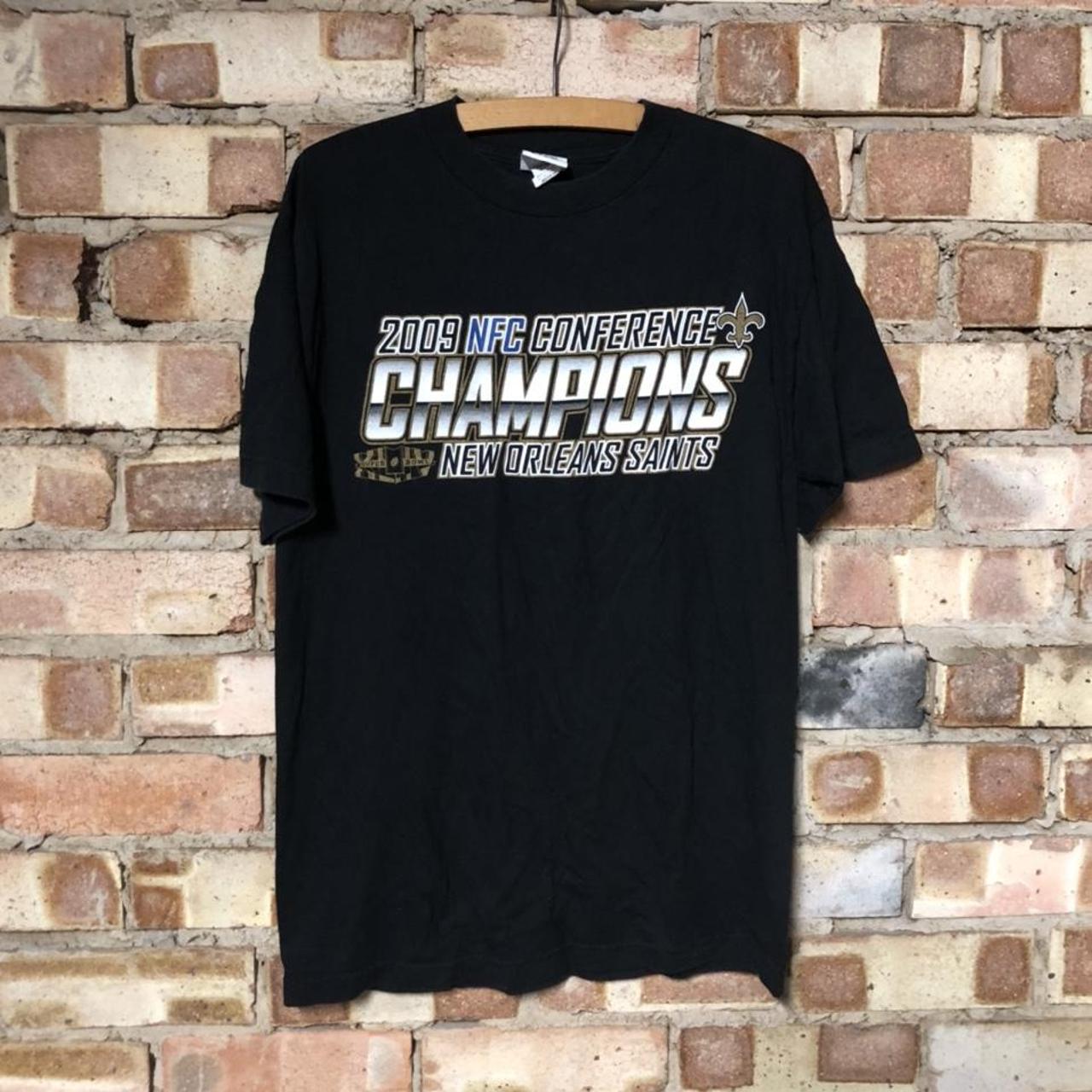 nfl-vintage-new-orleans-saints-2009-champions-tee-depop