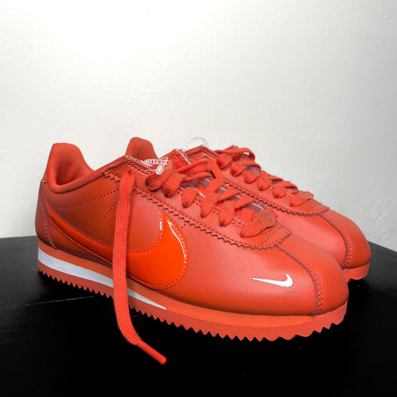 nike cortez neon orange