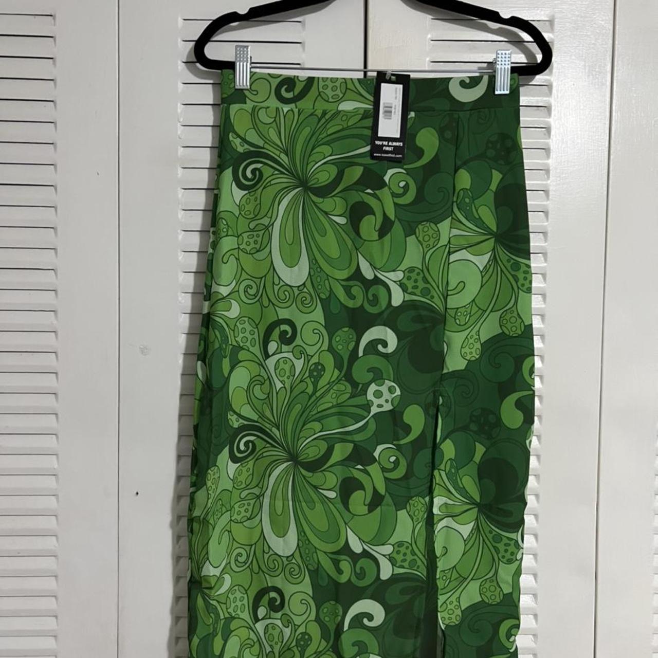 Product Image 1 - ISawItFirst Green Vintage Pattern Skirt