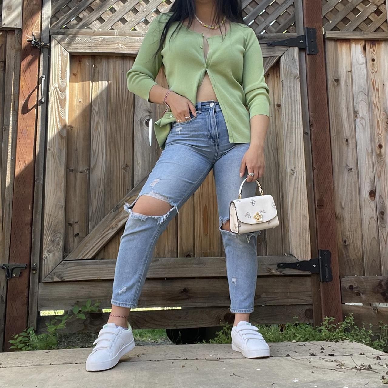 Loft clearance green cardigan