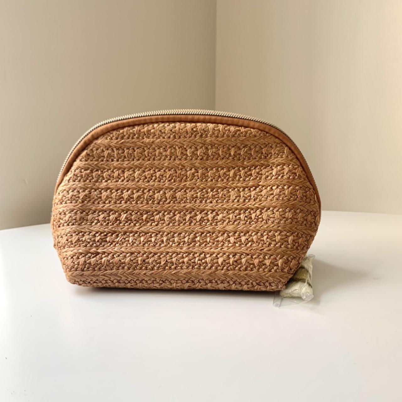 Straw Clutch Cosmetic Bag