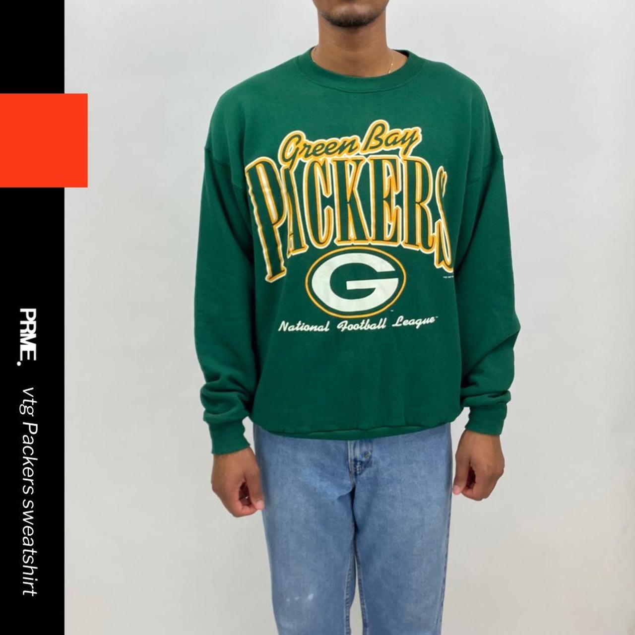 Vintage NFL Green Bay Packers Sweatshirt Not Sure - Depop