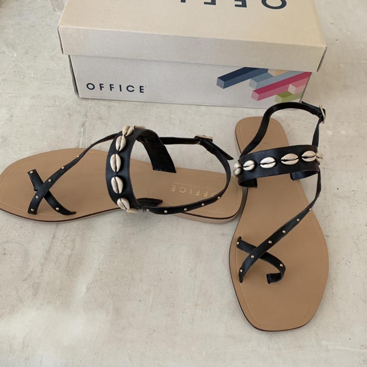 Office Women's Black Sandals Depop