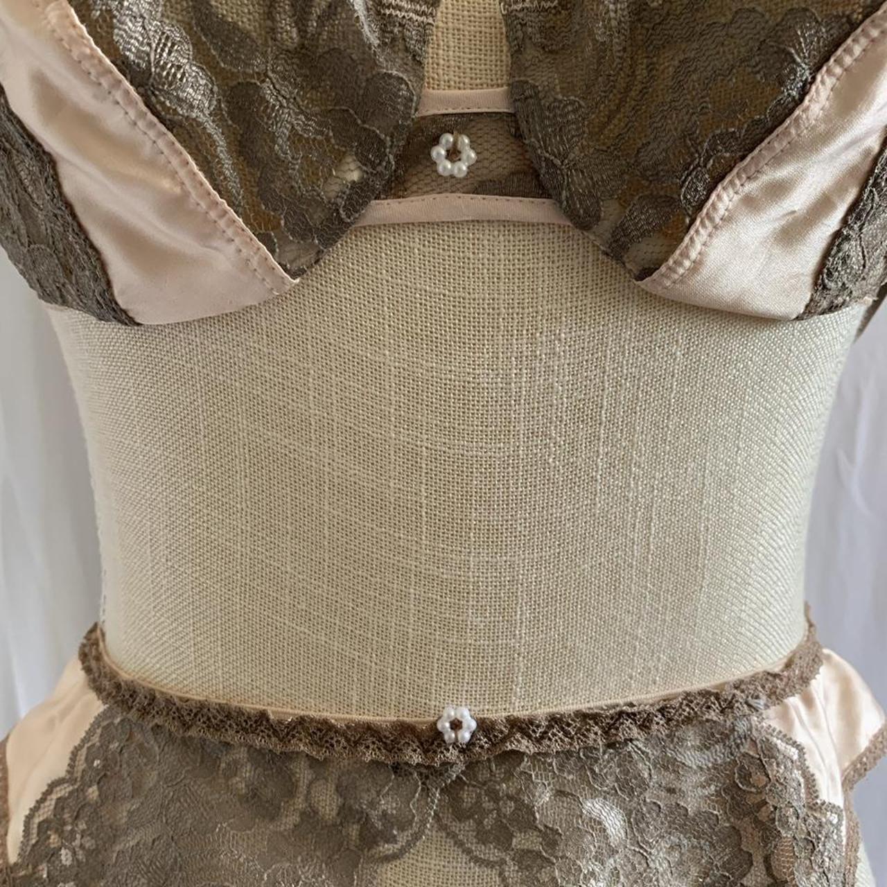 Vintage Christian Dior lingerie set. Bra and garter... - Depop