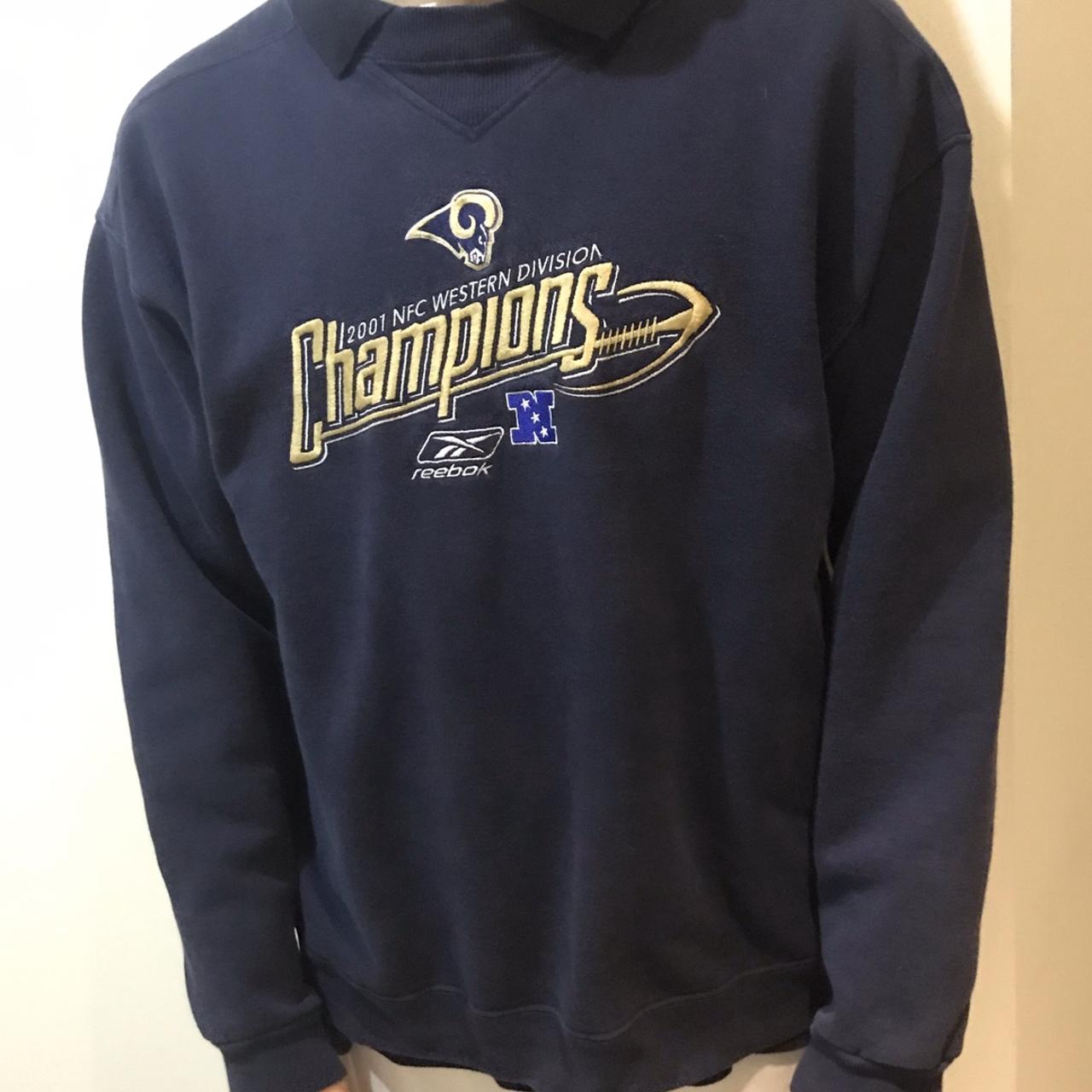 Vintage 2001 St. Louis Rams NFC Champions Long Sleeve T-Shirt 