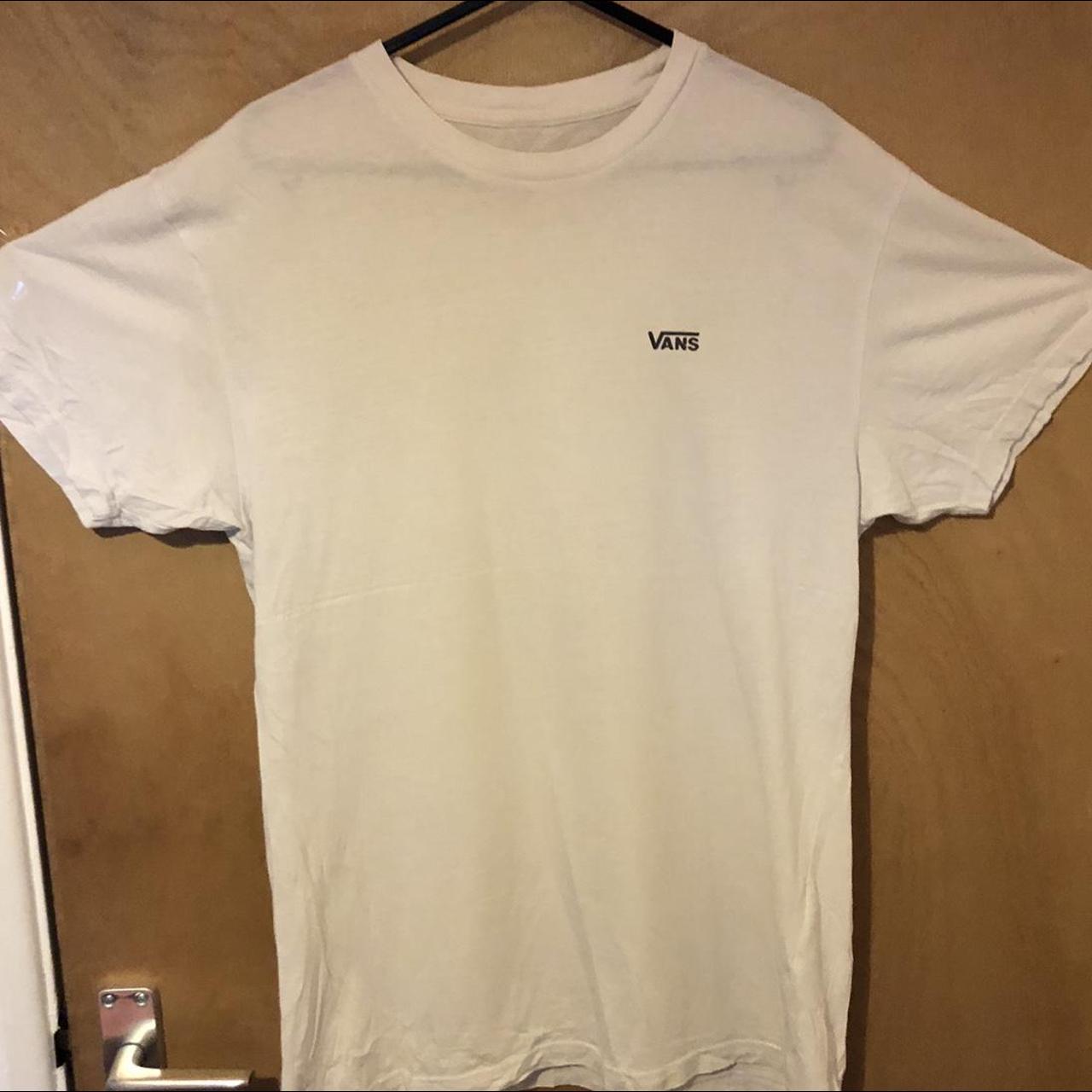 White Vans Tee Mens Medium Vans Tshirt Depop 