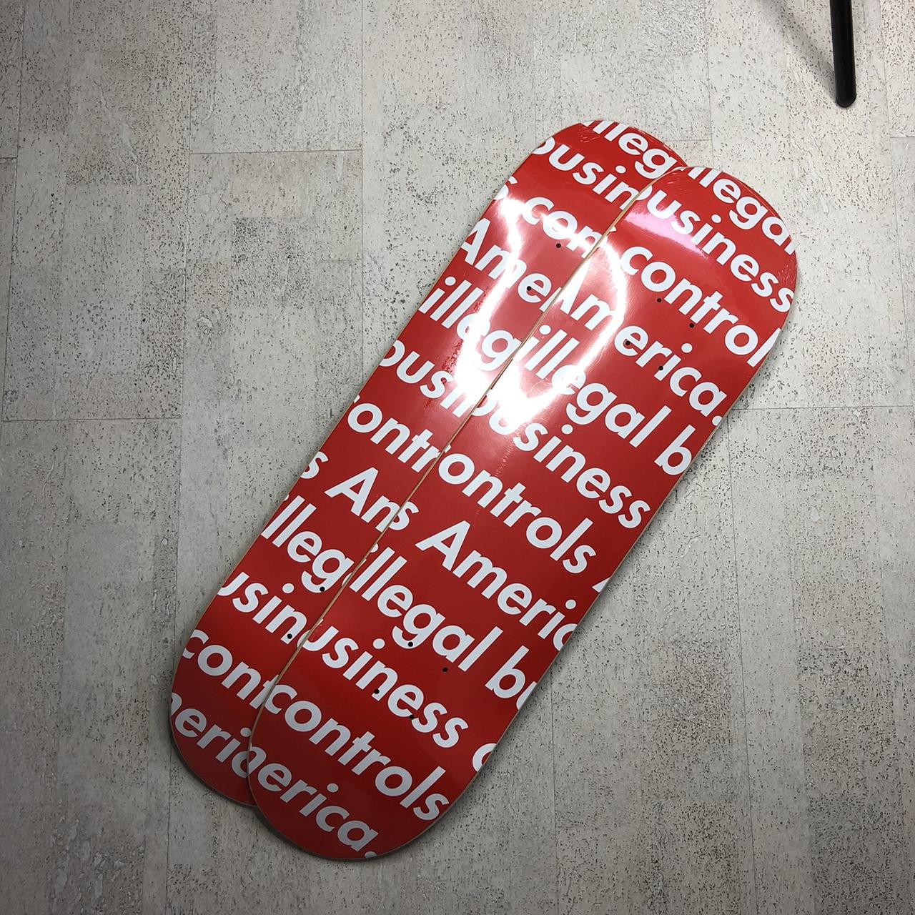 Supreme Illegal Business Skateboard Deck Red , 2...