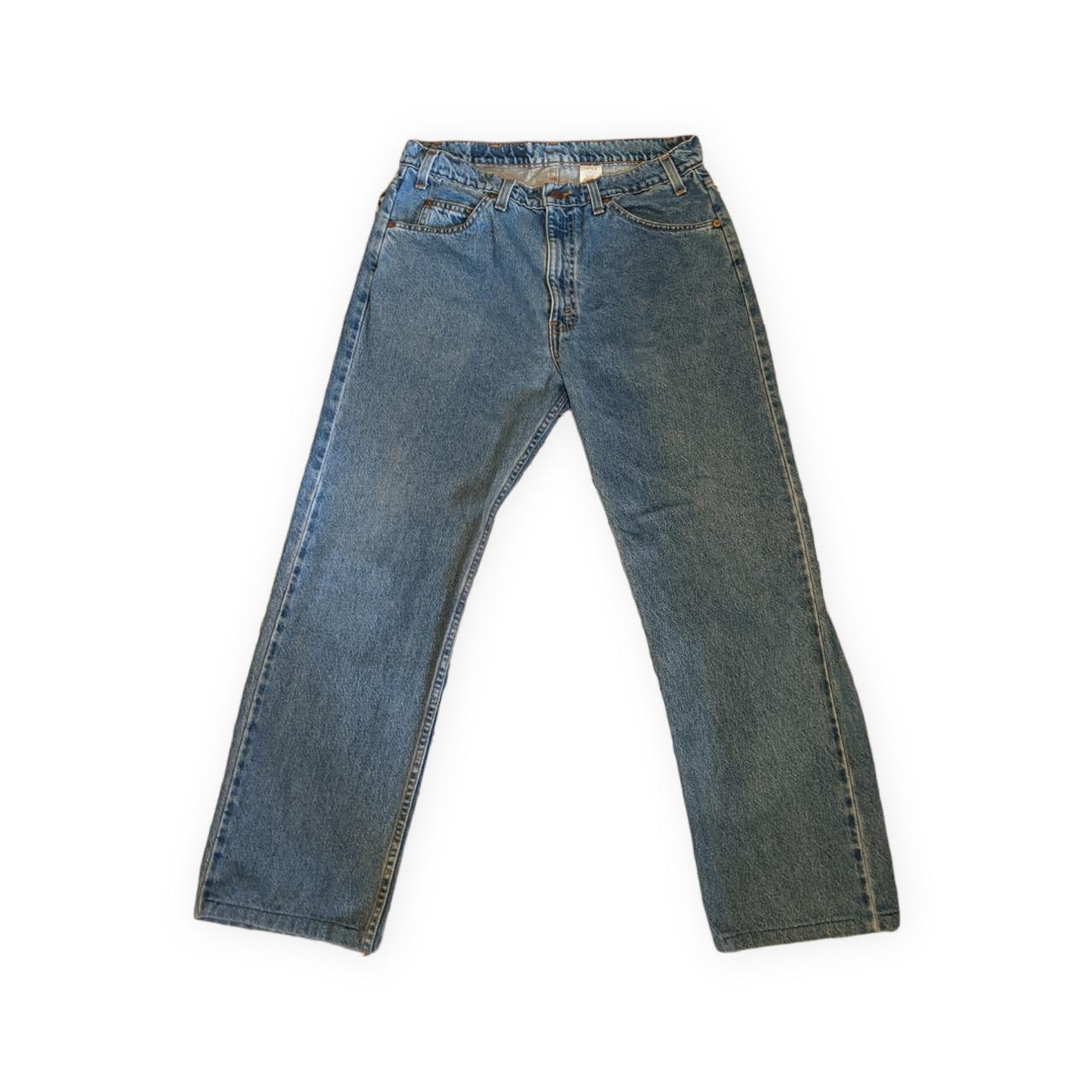 Vintage 90s Levis 505 White Tab Straight Fit Jeans... - Depop