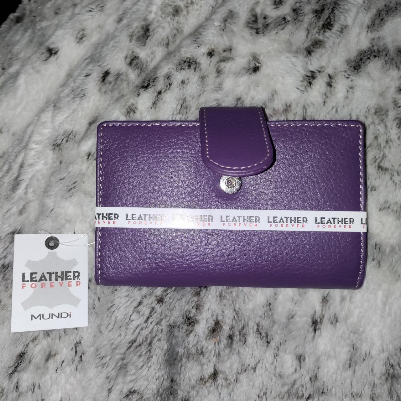 Product Image 1 - NWT Genuine Leather Purple Wallet