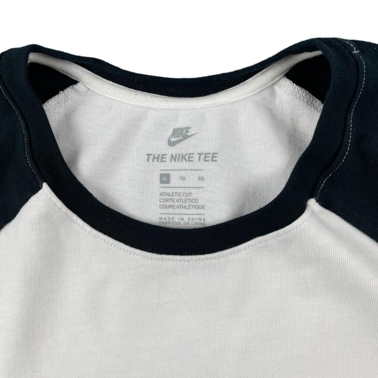 mens black and white nike shirt