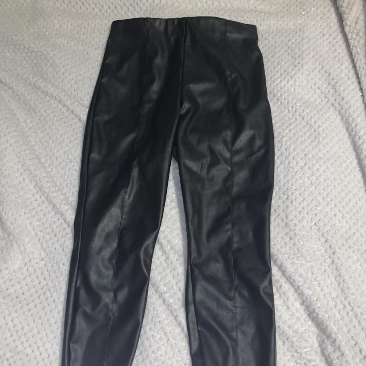 ASOS leather pants perfect for a night out only... - Depop