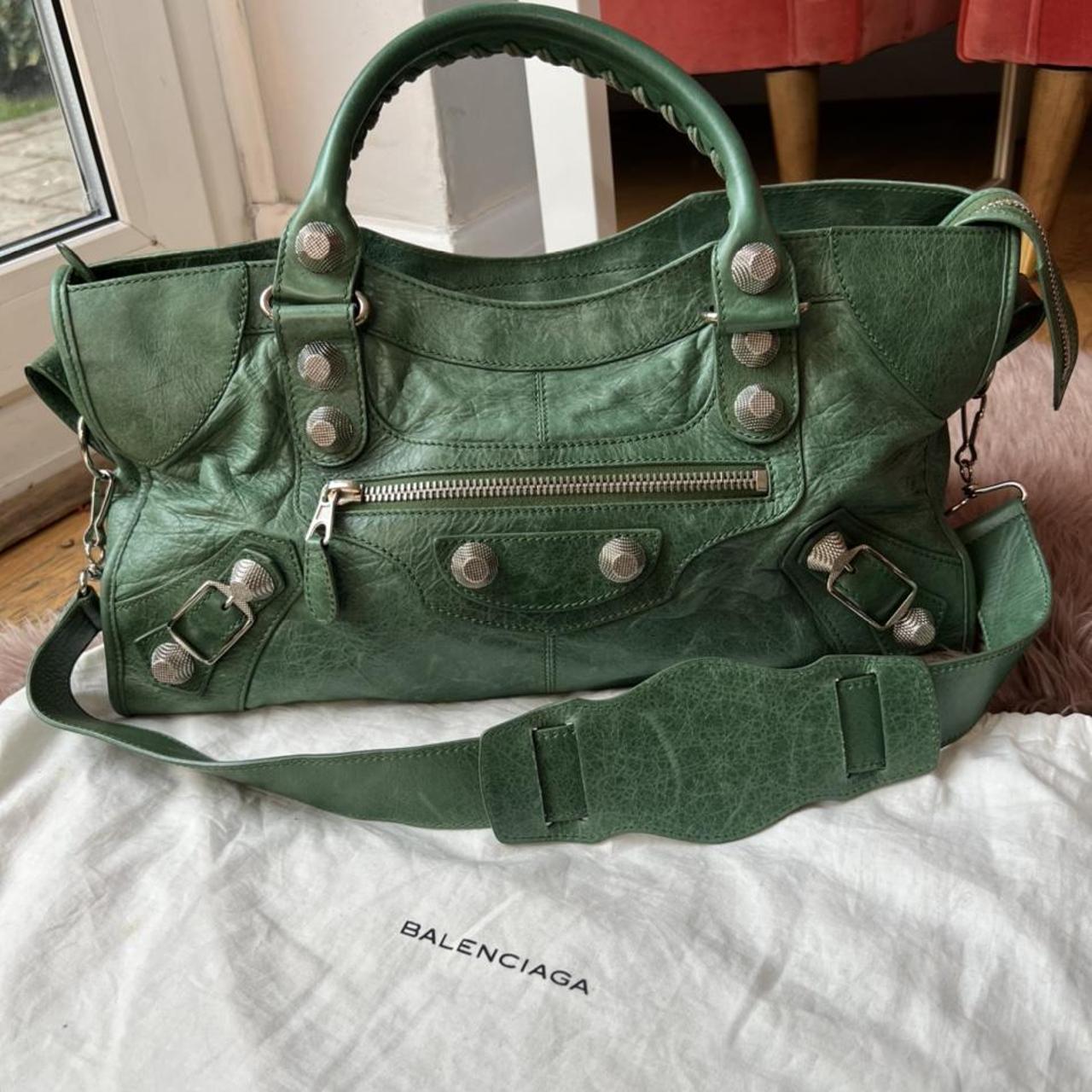 balenciaga tote bag green