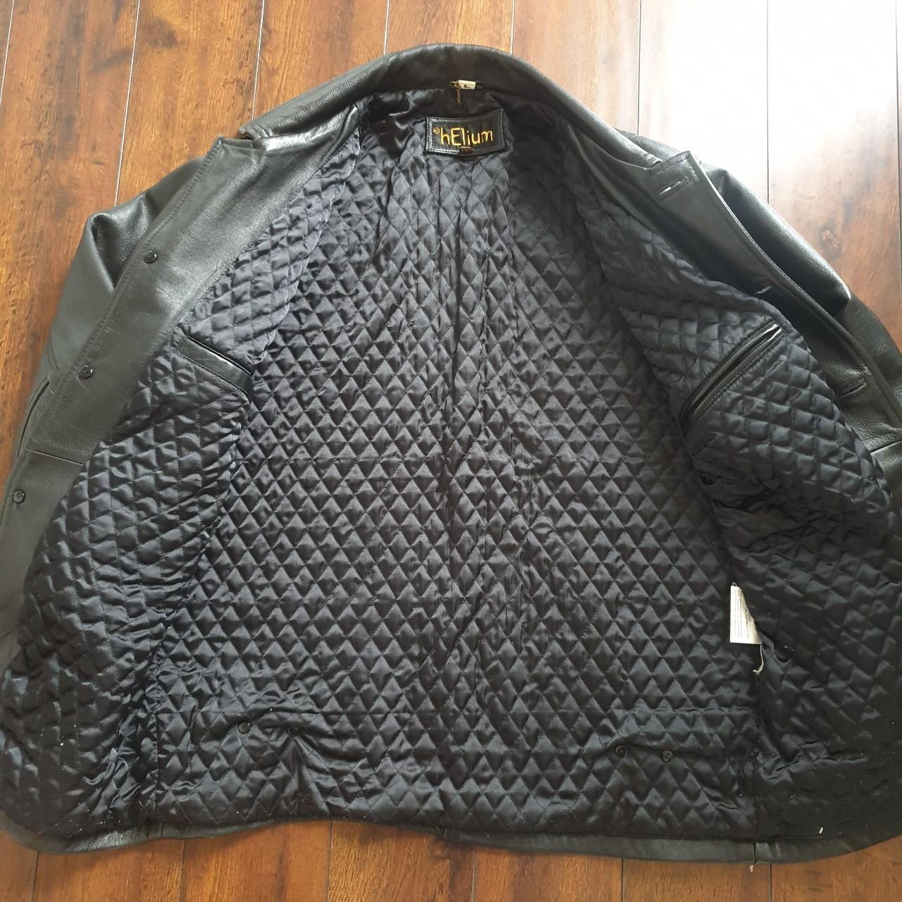Vintage HELIUM Black Leather Jacket, size large.... - Depop