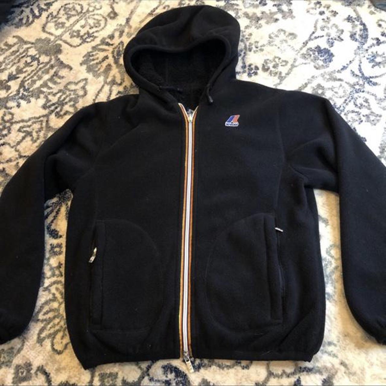 K-Way Reversible jacket S Fleece on both sides but... - Depop