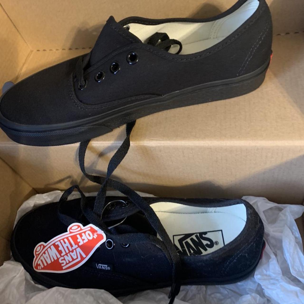 Black tied vans, no creases or any damage, perfectly... - Depop