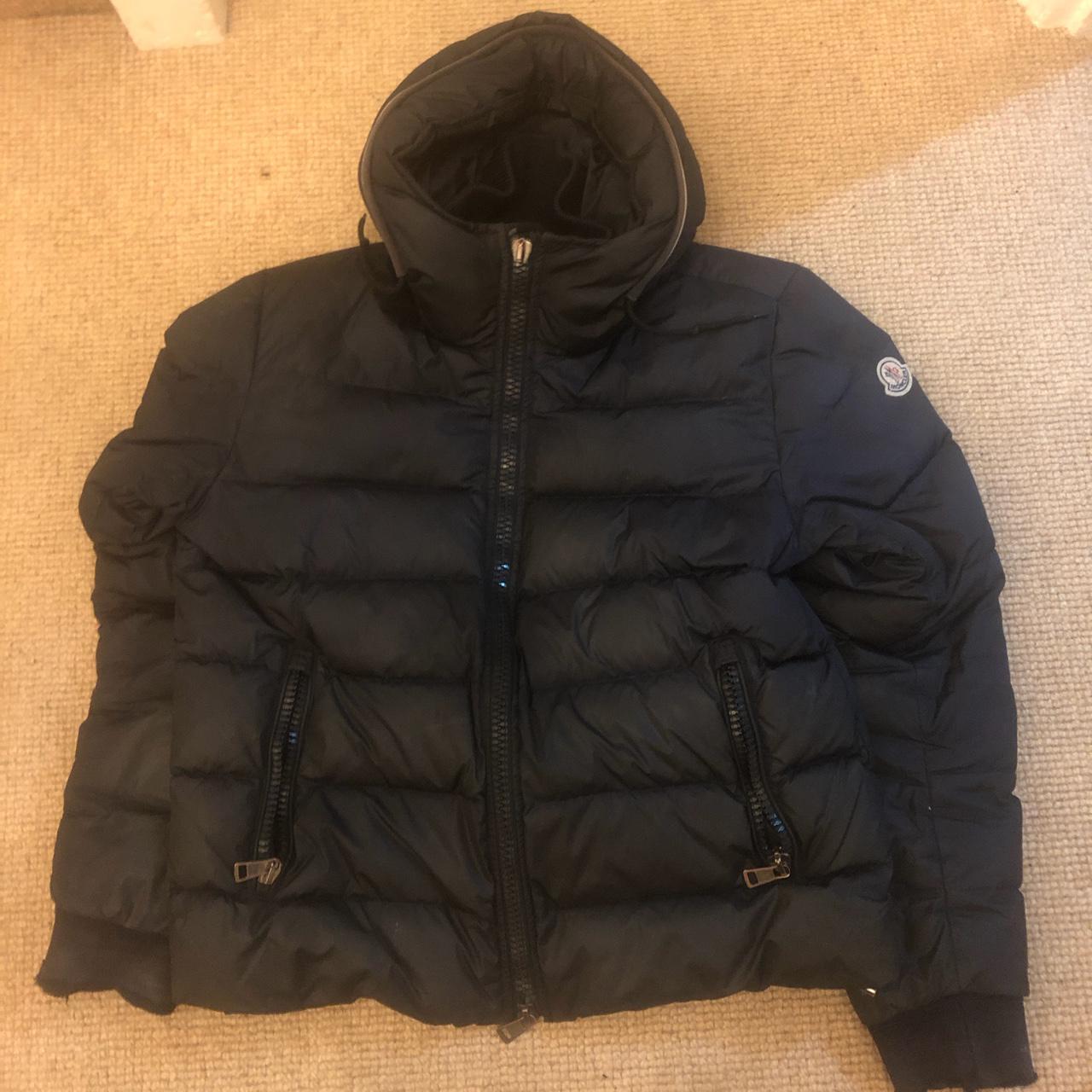 Moncler Men's Navy Coat | Depop