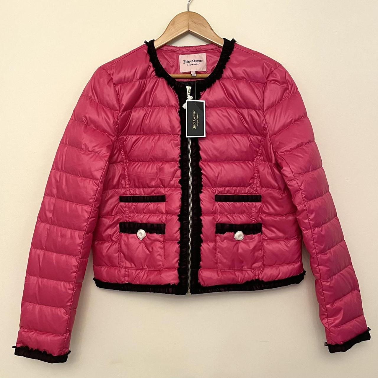 Juicy couture pink store puffer jacket