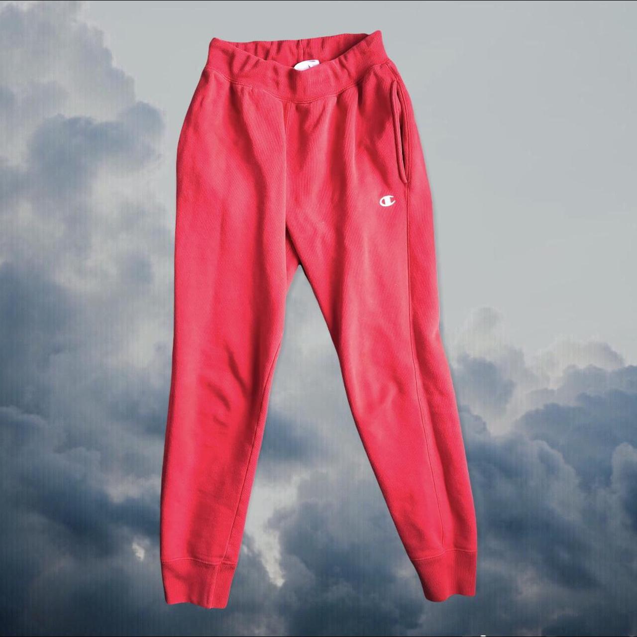 Red champion reverse online weave sweatpants