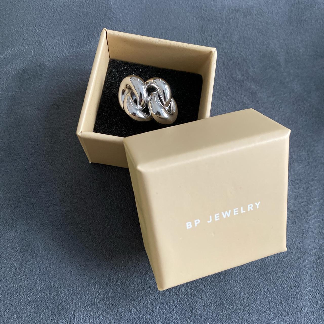 BP Jewelry Large Solid Silver Knot Ring 925... Depop