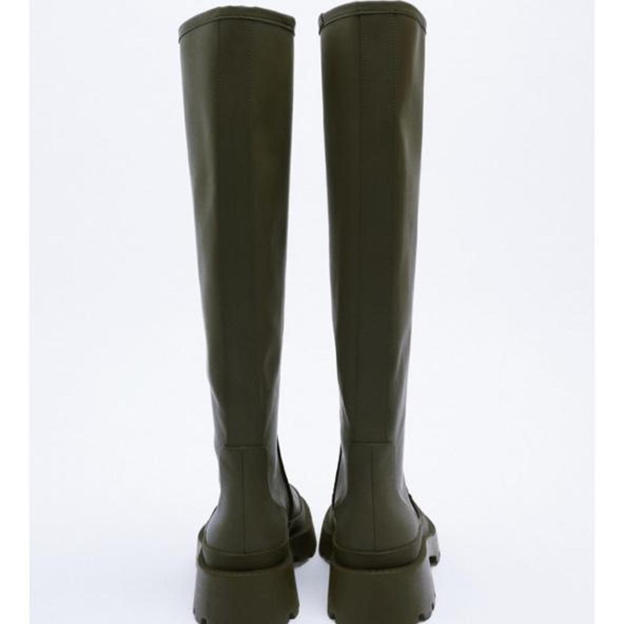 Zara Rubberised boots, size 7/40. Brand new with... Depop