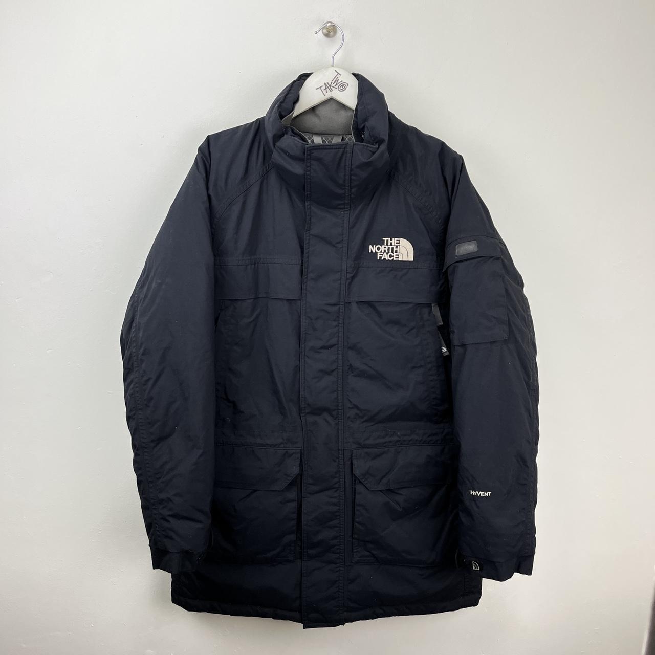 The North Face Hyvent Black Insulated Puffer Jacket... - Depop