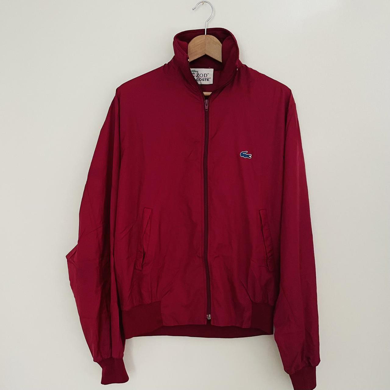 lacoste red windbreaker