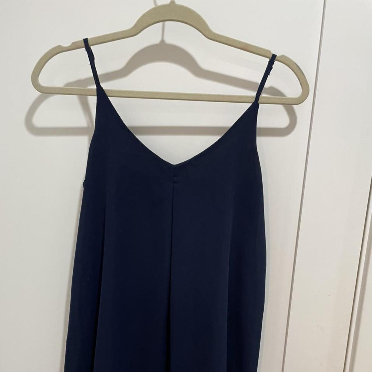 Tobi navy spaghetti strap dress Size small Length 27” - Depop