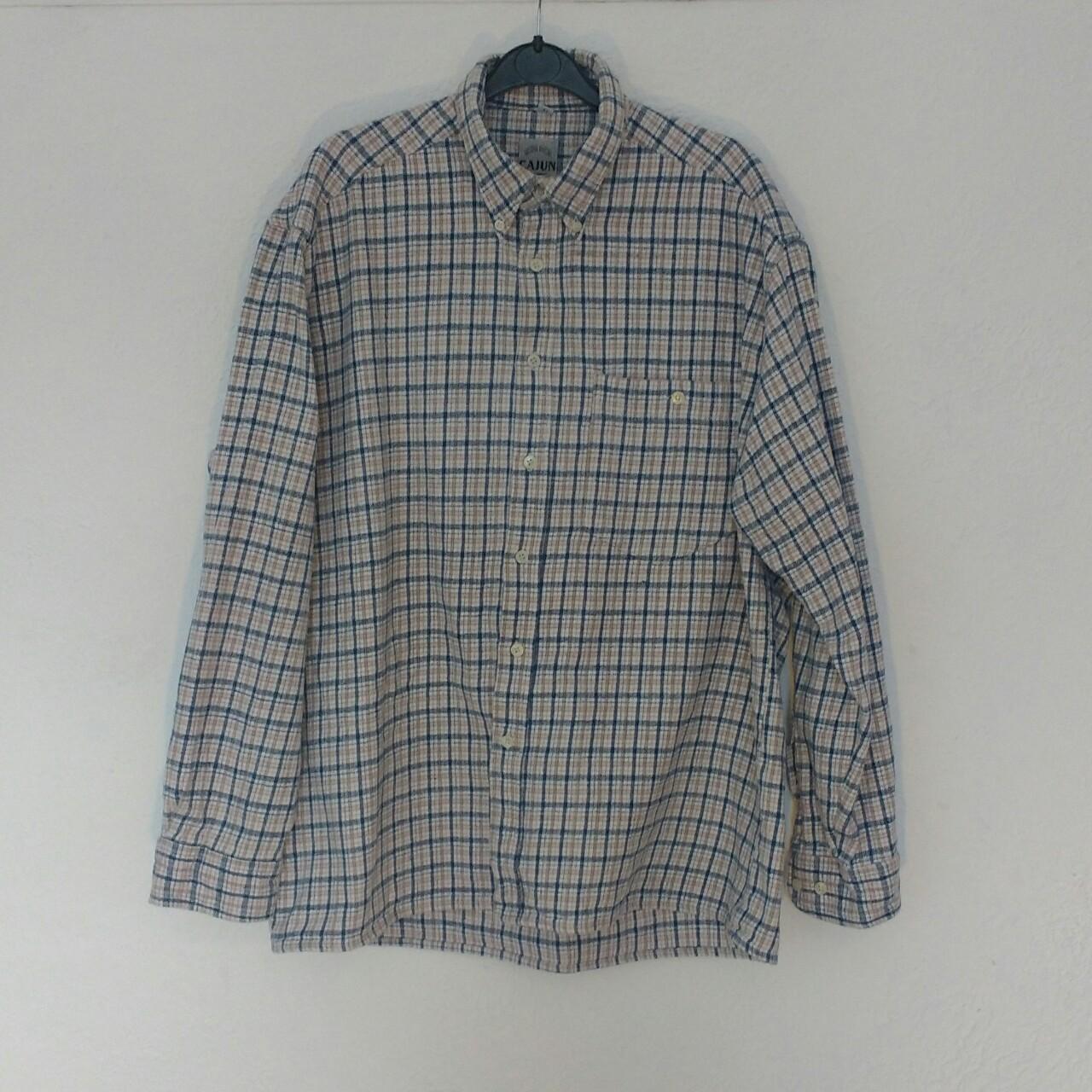 Vintage men's plaid shirt. Size L. Great quality,... - Depop