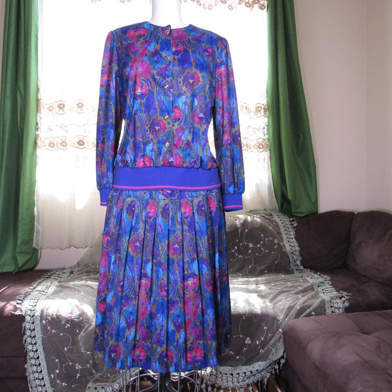 Impromptu Women's Blue and Pink Dress