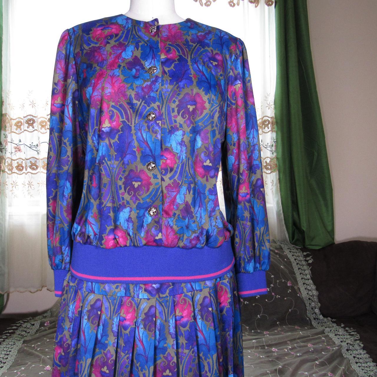 Impromptu Women's Blue and Pink Dress (2)