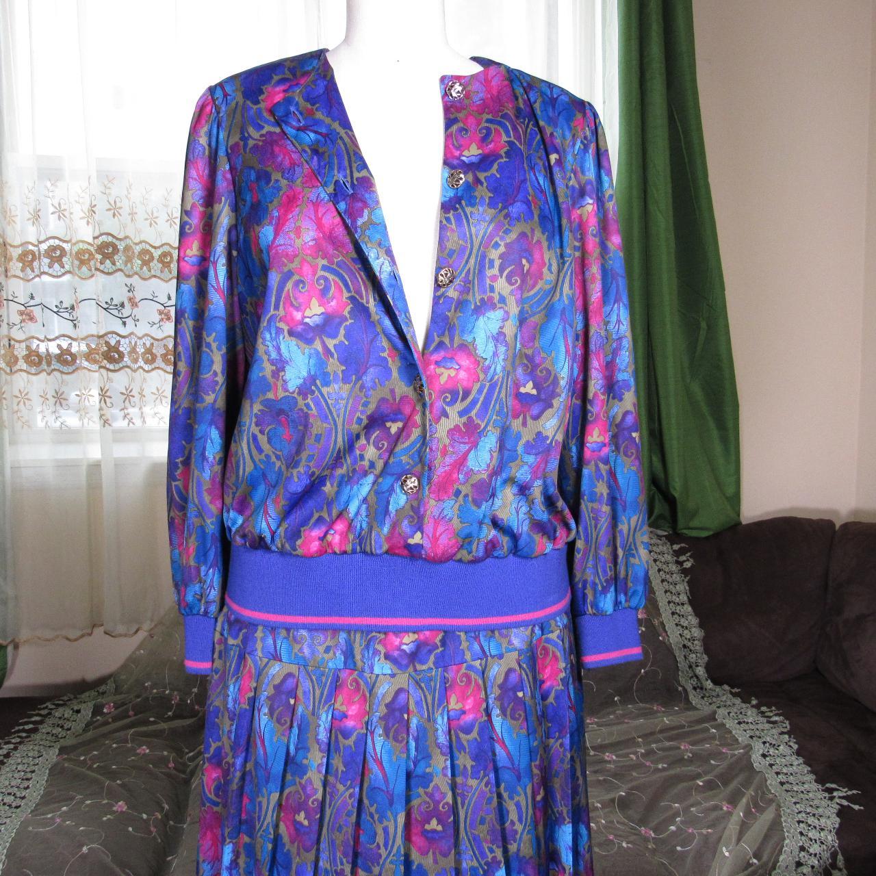 Impromptu Women's Blue and Pink Dress (3)
