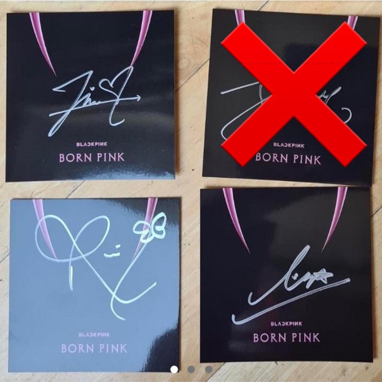 BLACKPINK JISOO SIGNED CARD deals + CD