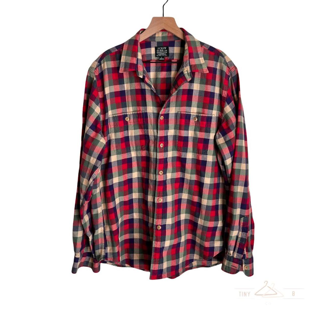 j crew men's flannel shirts