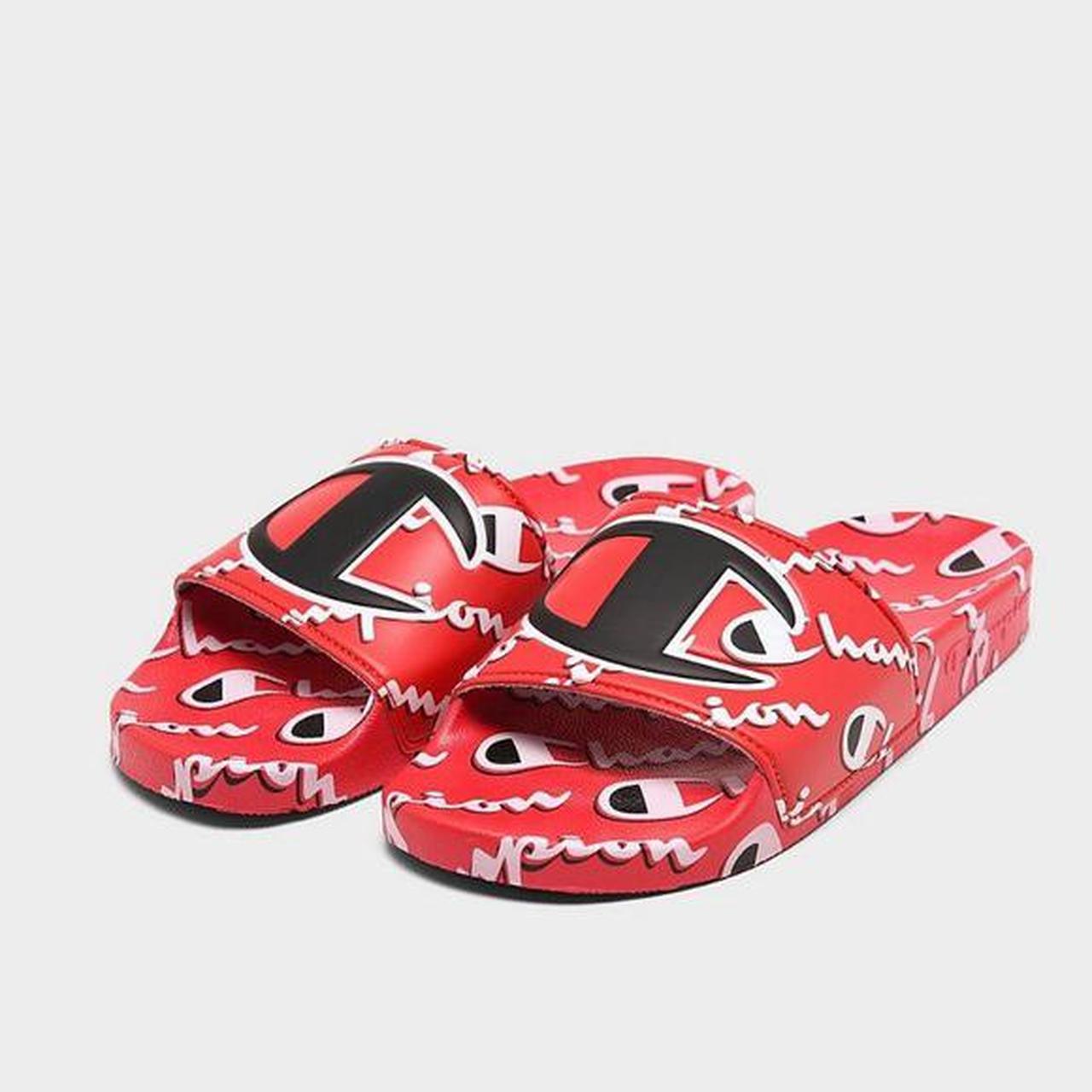 Mens red champion on sale slides