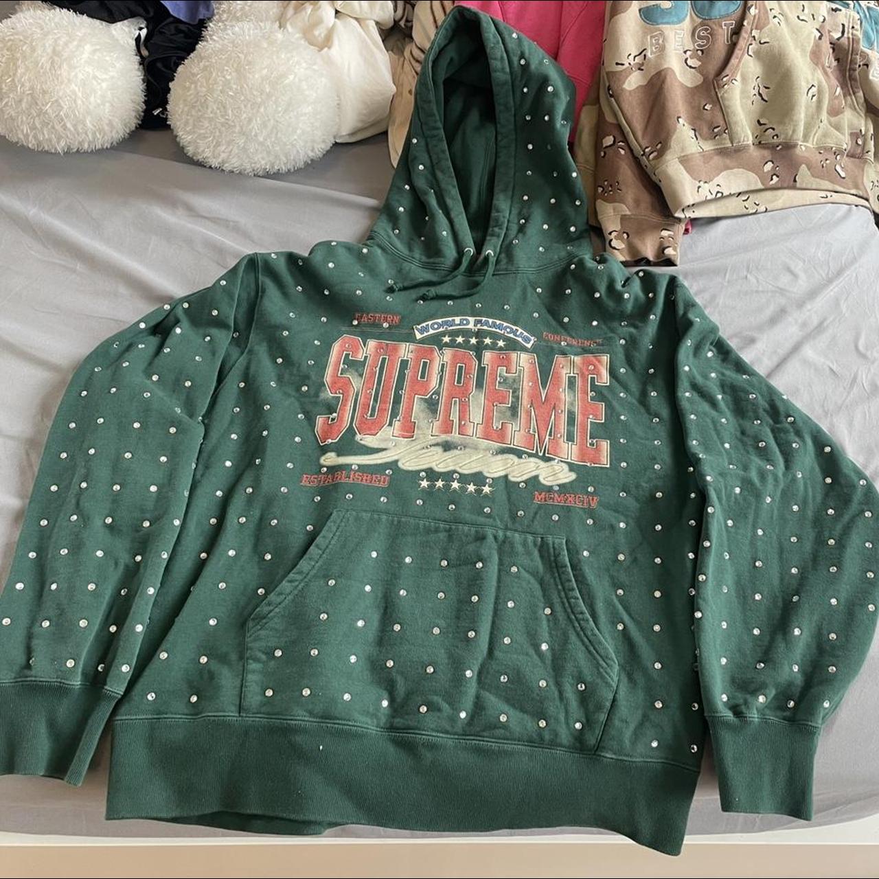 Eyelet supreme hot sale hoodie